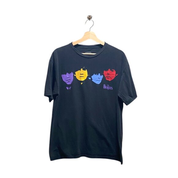 The Beatles Graphic Tee Shirt Black Size L - Picture 2 of 11